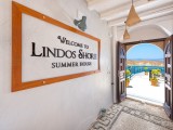 Lindos Shore Summer House entrance with sea view