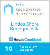 Hotels Combined award for Lindos Shore Homes