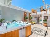 Lindos Shore Summer House courtyard with jacuzzi