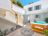 Lindos Shore Summer House private courtyard with jacuzzi